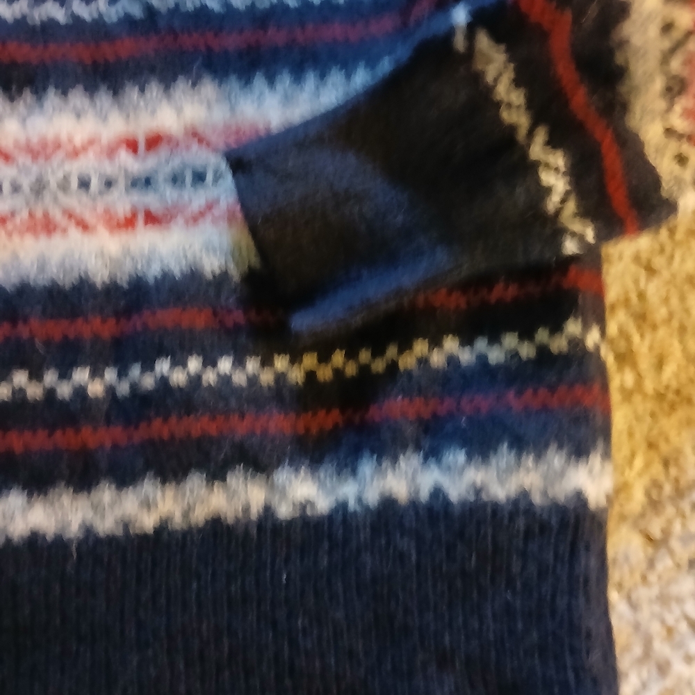 J.CREW 100% LAMBSWOOL Crewneck Fair Isle Sz L - Picture 6 of 9